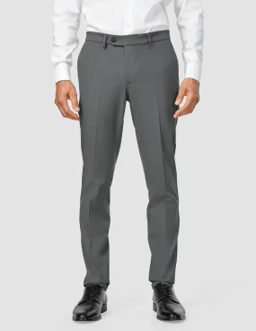 Seamless Design Essential Suit Pants Slim Dark Grey Melange