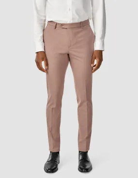 Athletic Fit Fashionable Cut Essential Suit Pants Slim Dusty Lilac Melange