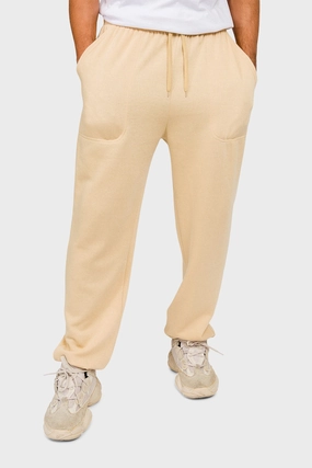 Essential Solid Lightweight Fleece Sweatpants Sporty Appeal Tight Waist