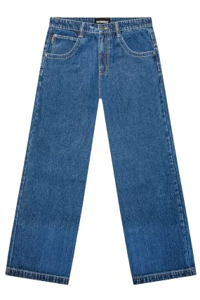 Street Inspired Wrinkle Free Fabric Ultra Baggy Y2K Denim Jeans