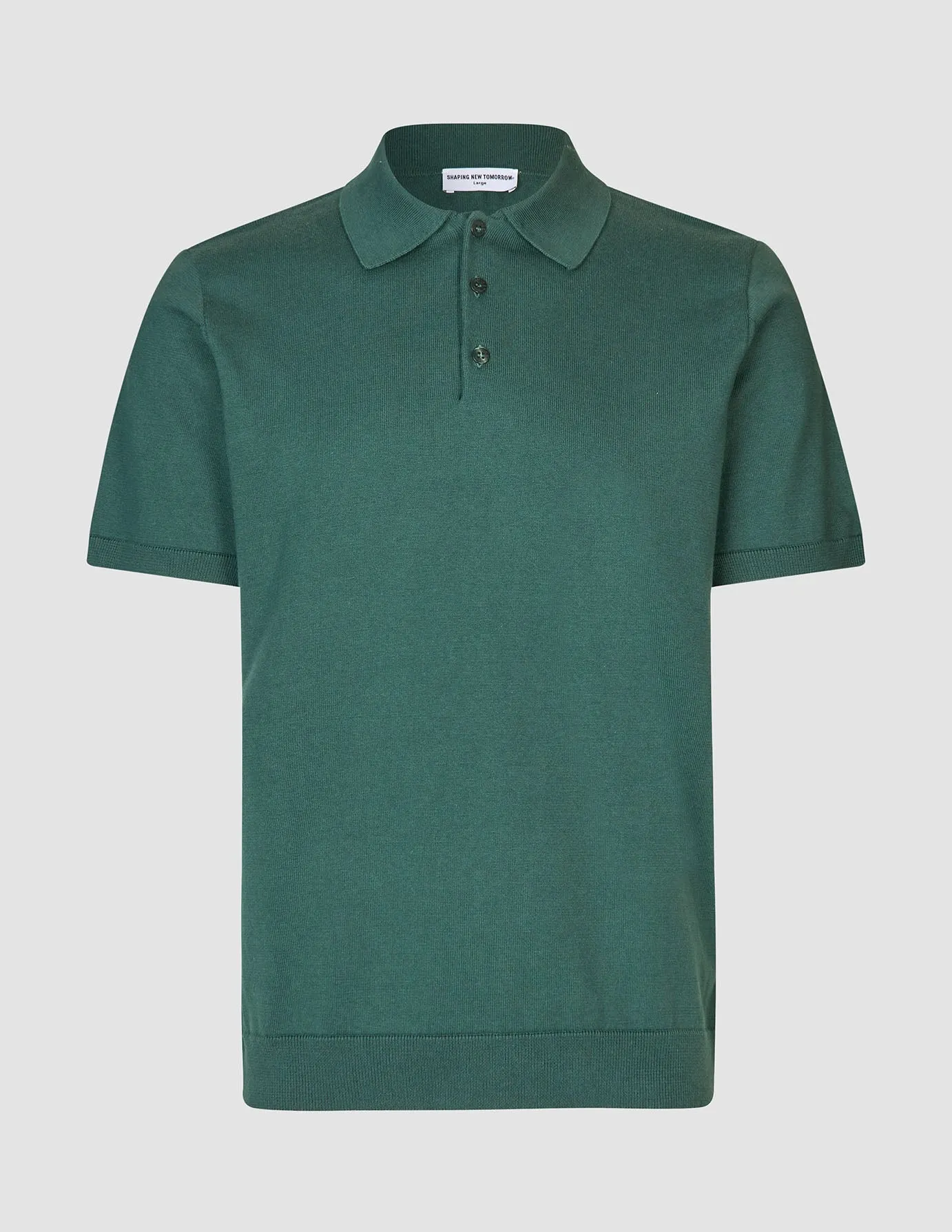 Everyday Knit Short Sleeve Polo Shadow Green Cycling endurance