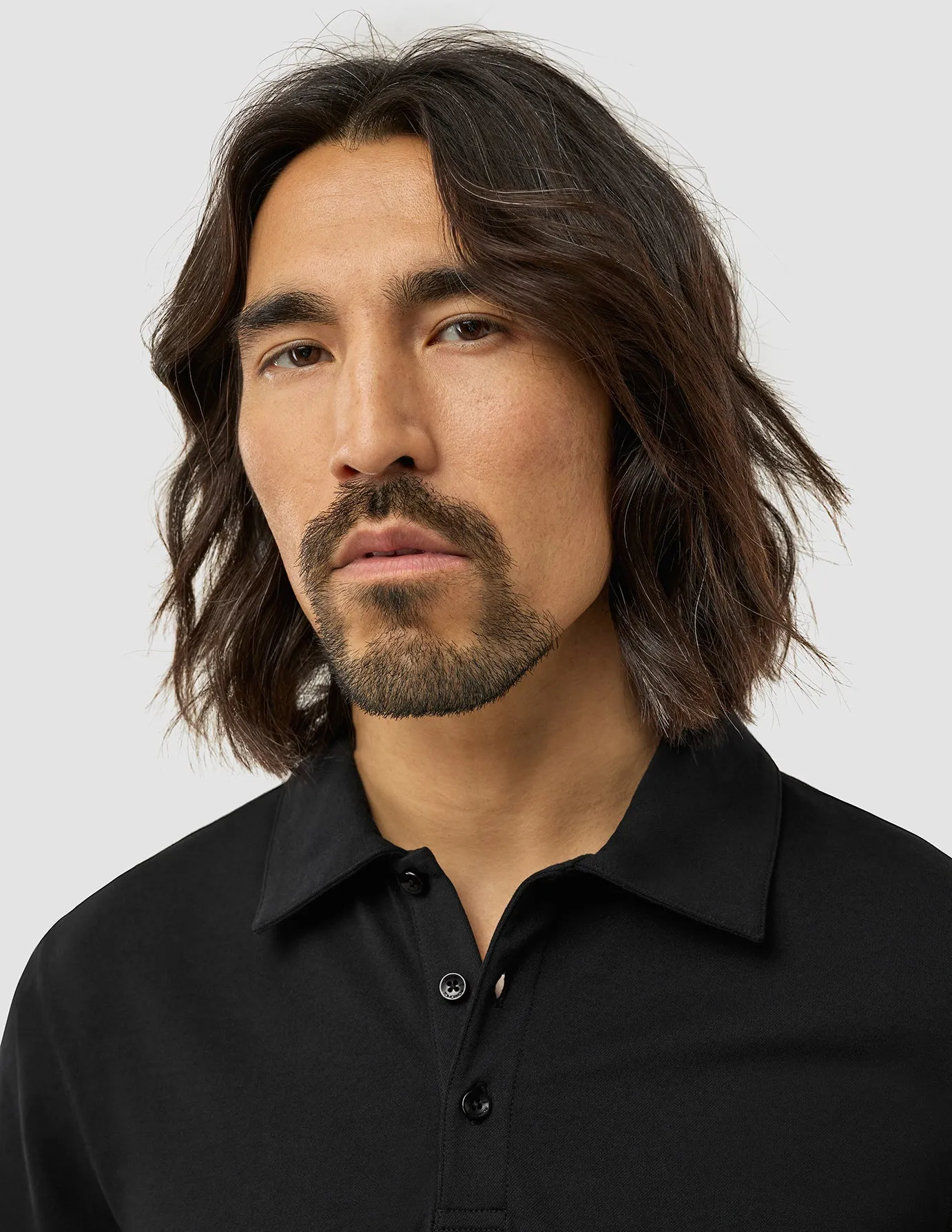 Evolve Pique Polo Black semi-formal style