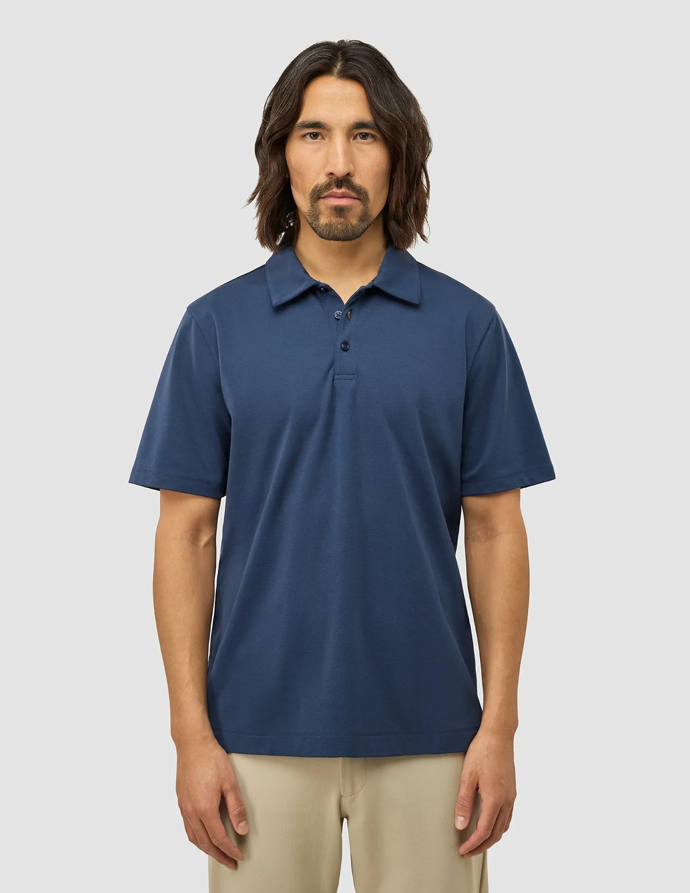 Abstract mystery Evolve Pique Polo Navy