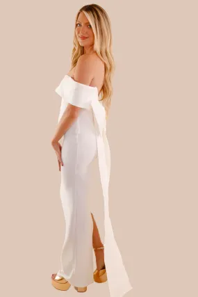 Subtle Glam Exudes Glam Maxi Dress-White