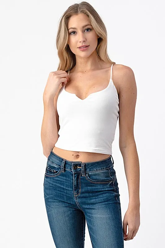 Exposure Cotton VCut Cami Durable Reinforced Elbows