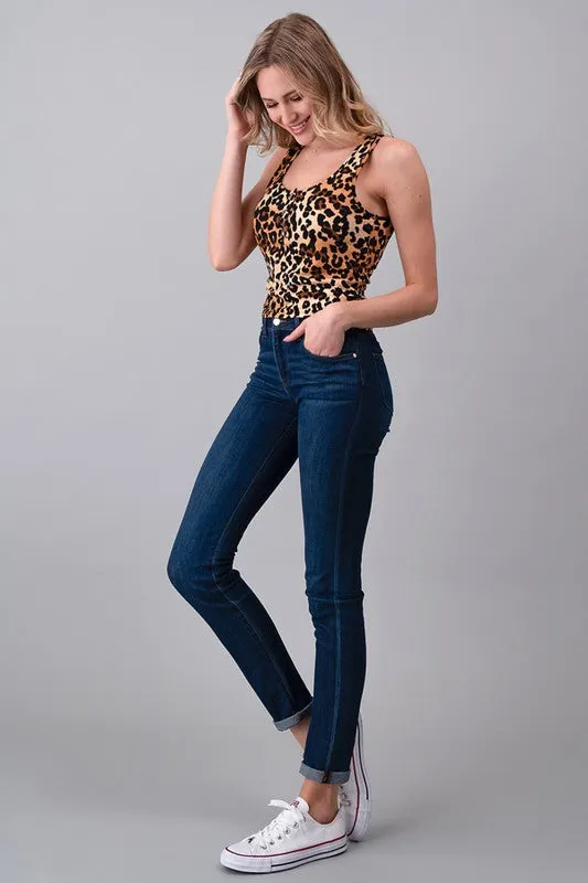 Exposure Snap Button Leopard Top QuickReleaseFastenings RecycledBlend
