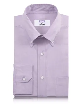 Classic Wear Odor Control Fabric EZS Lilac Pinpoint Oxford Shirt