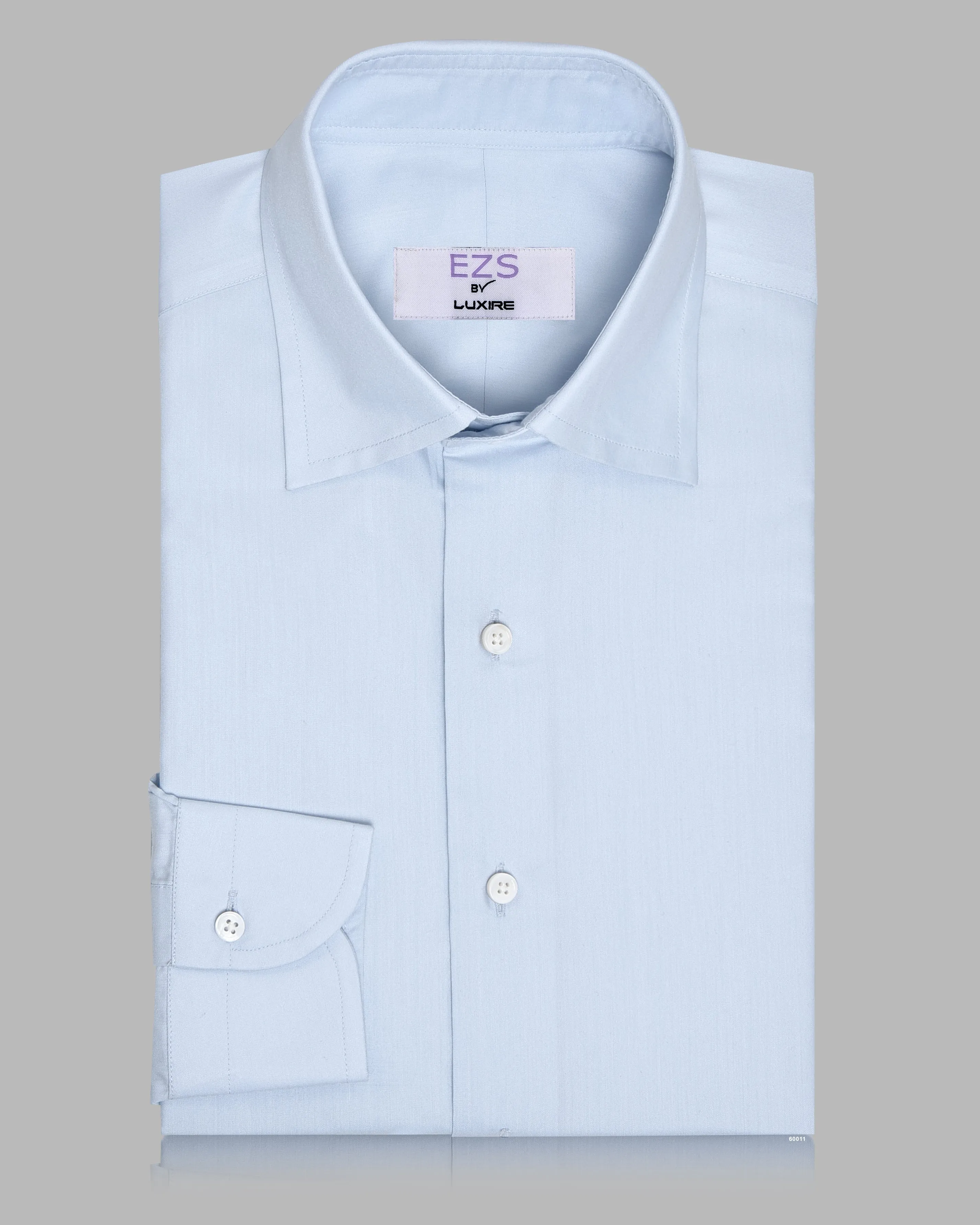 EZS Sky Blue Travel Shirt Essential Wardrobe Sporty Look
