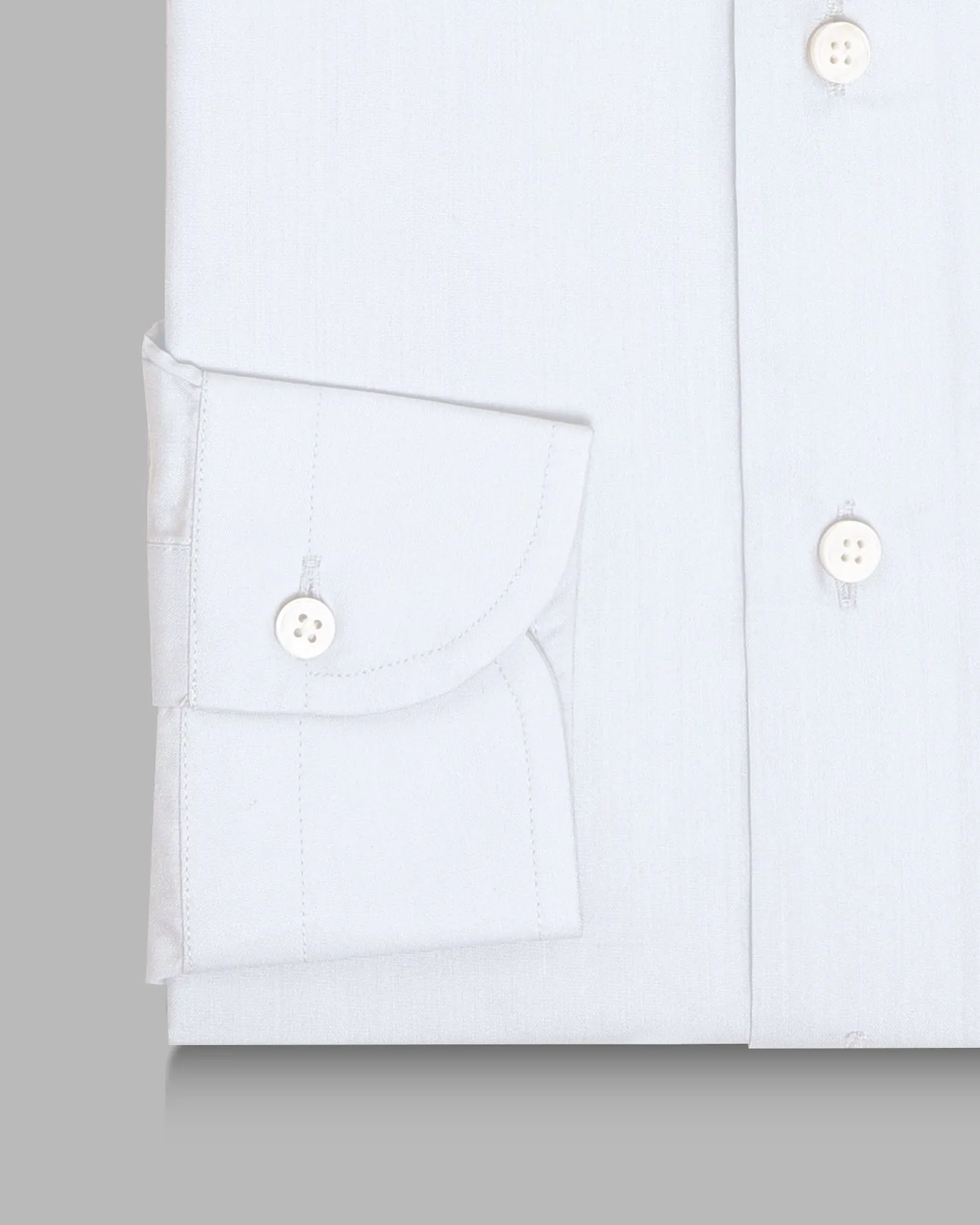 EZS White Travel Shirt Matte Finish High Density Weave