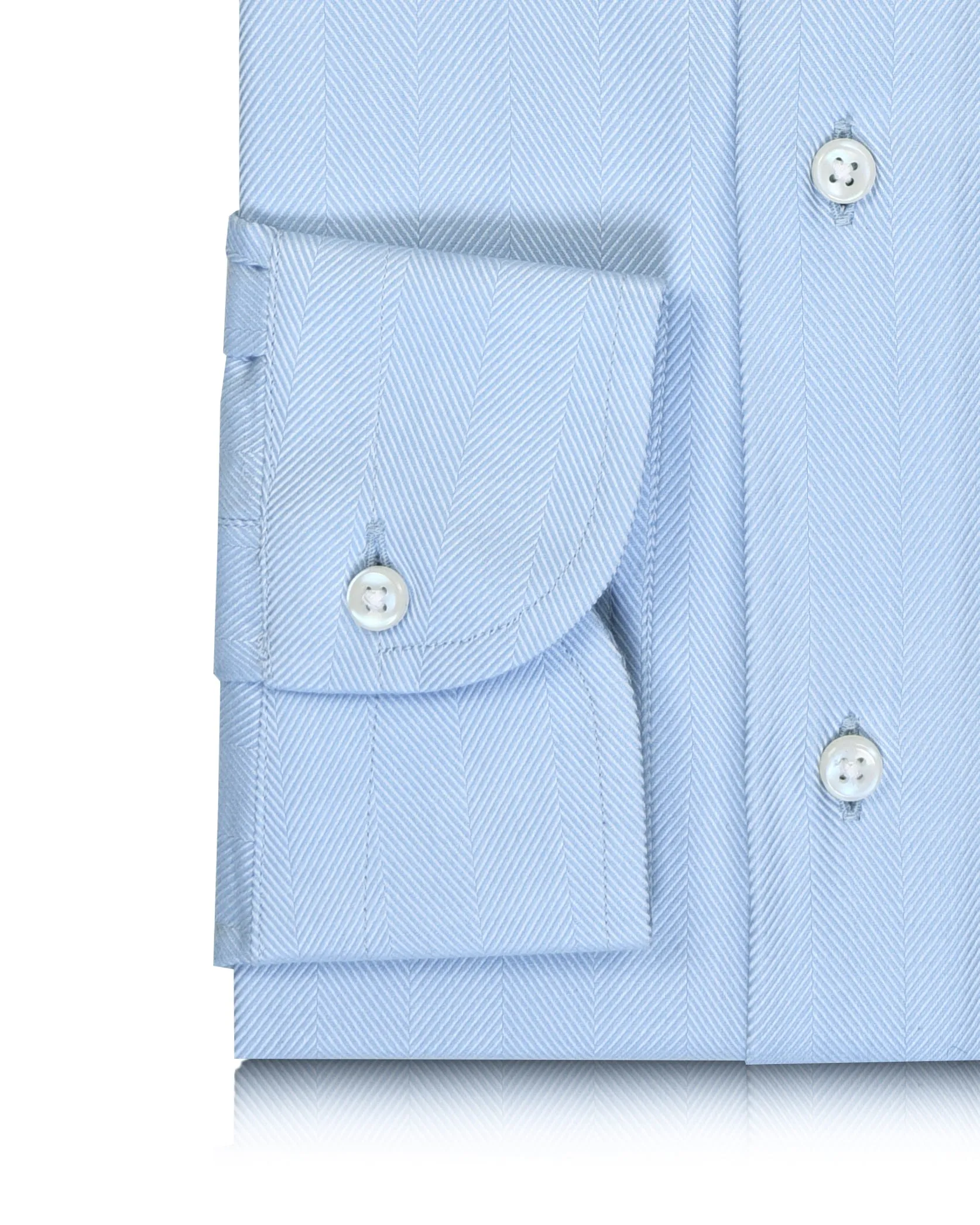Comfy Design EZS Zegna Pale Blue Dress Herringbone Shirt
