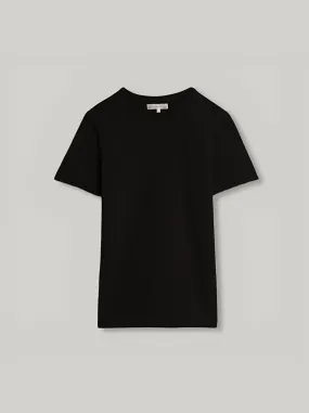Breathable mesh lining MERZ B SCHWANEN CLASSIC T-SHIRT 215 - DEEP BLACK