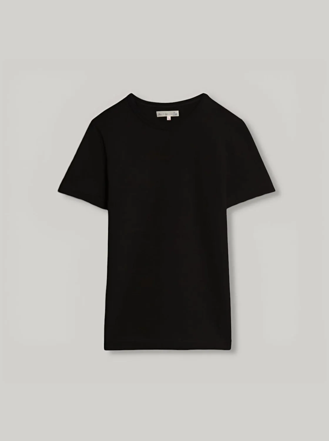 Breathable mesh lining MERZ B SCHWANEN CLASSIC T-SHIRT 215 - DEEP BLACK
