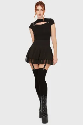 Yasumi Mesh Skirt Autumn Stroll