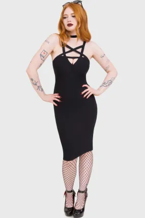Understated Charm Detachable-Detail Betty Rage Pin-Up Dress [B]