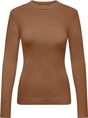 Low Maintenance Fabric Perfect Wear Leyla Mock Neck Pullover