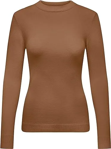 Low Maintenance Fabric Perfect Wear Leyla Mock Neck Pullover