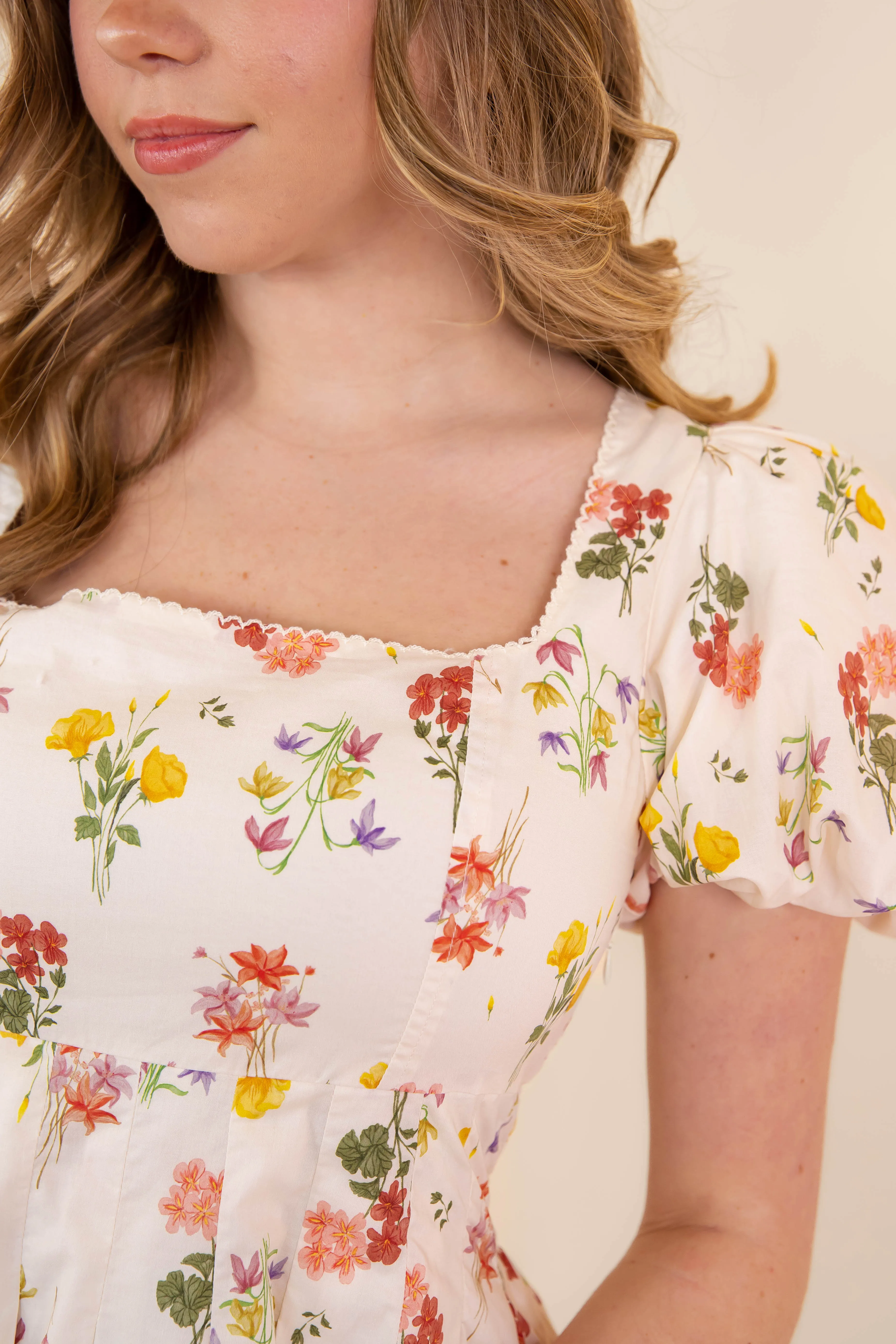 My Summer Garden Mini Dress Vibrant Style Minimalist-Style