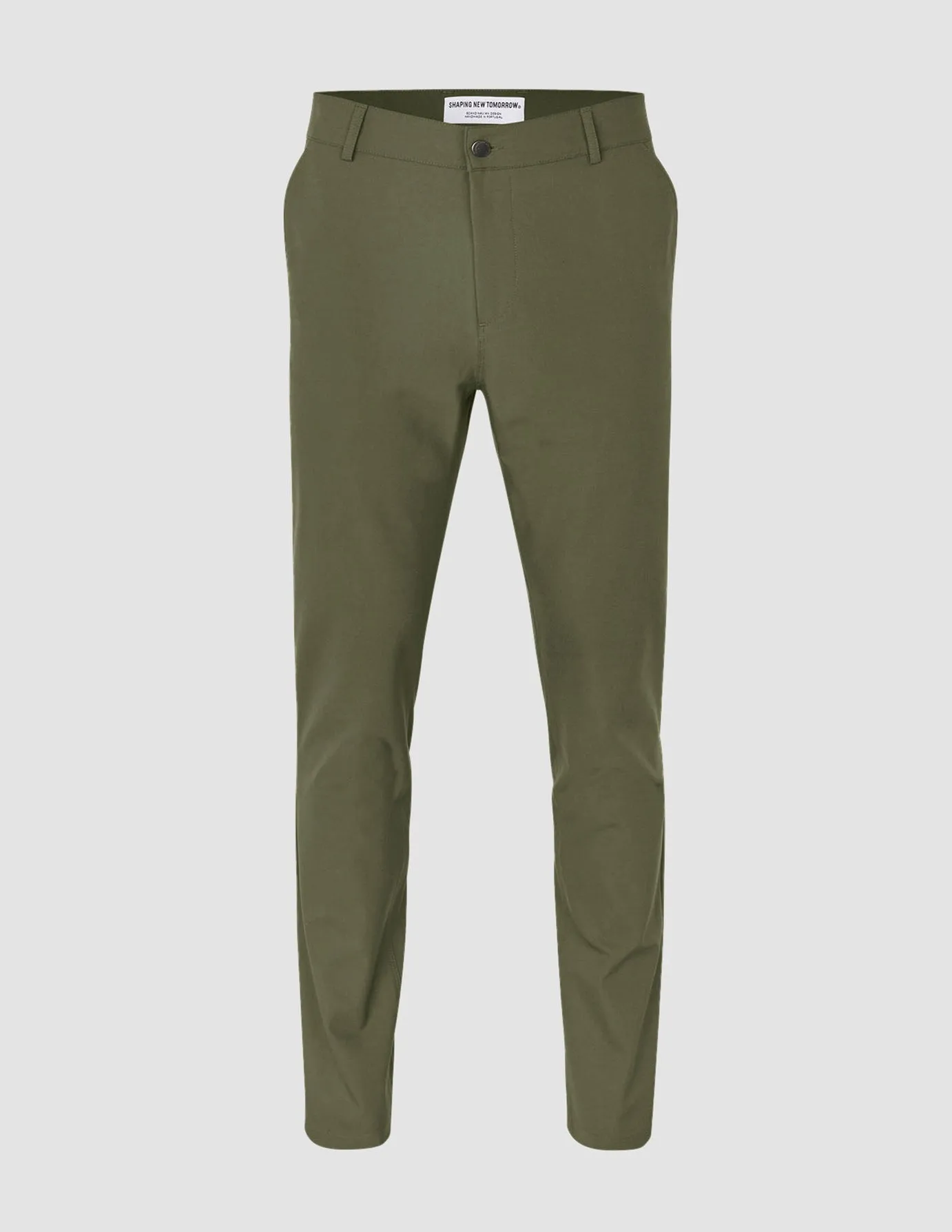 Stretchable Fit Essential Pants Slim Clover Green