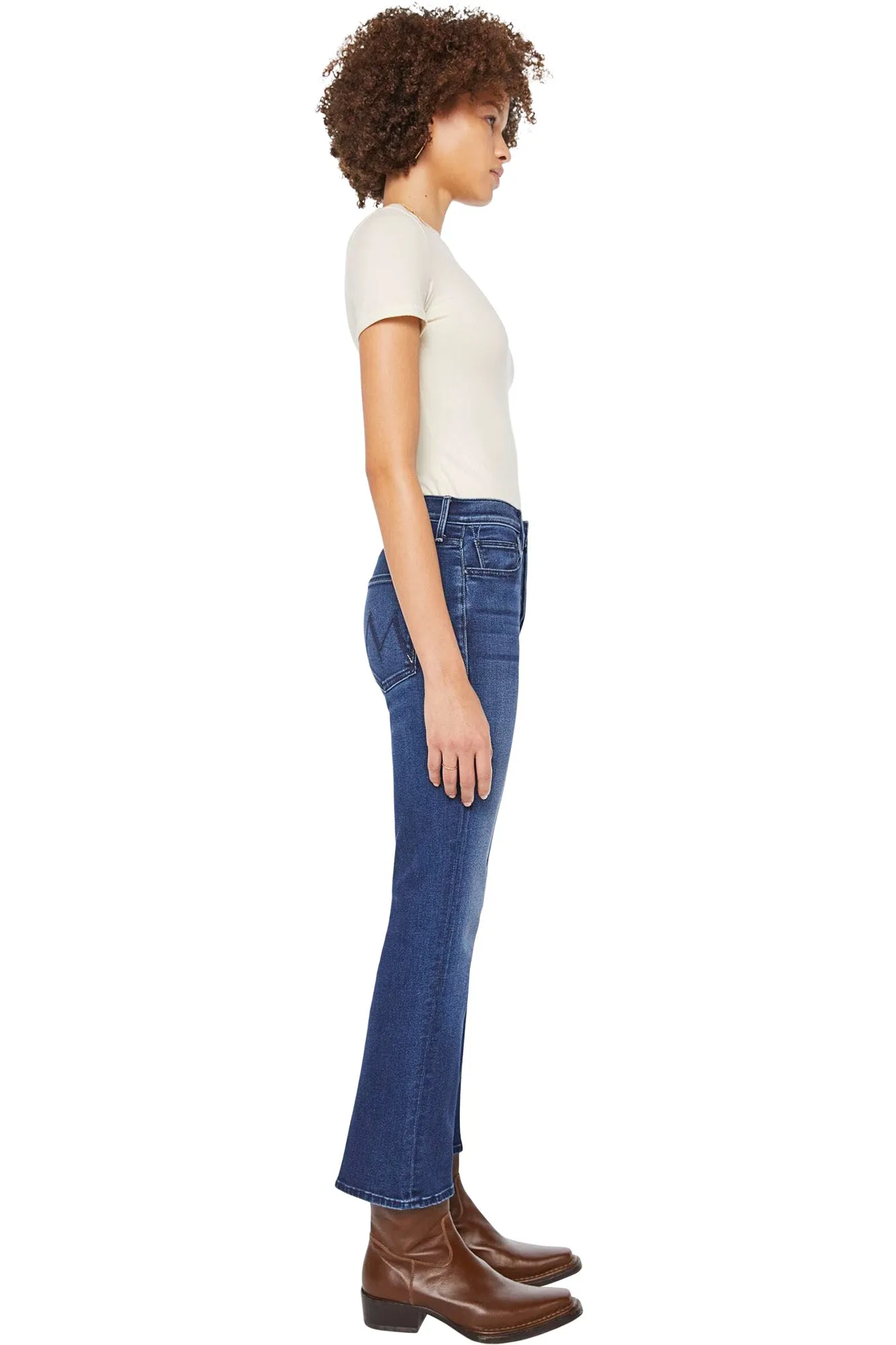 MOTHER Denim Tripper Ankle in Homecoming High Slim Family Style Daily Wear Spring Mood Bold Look