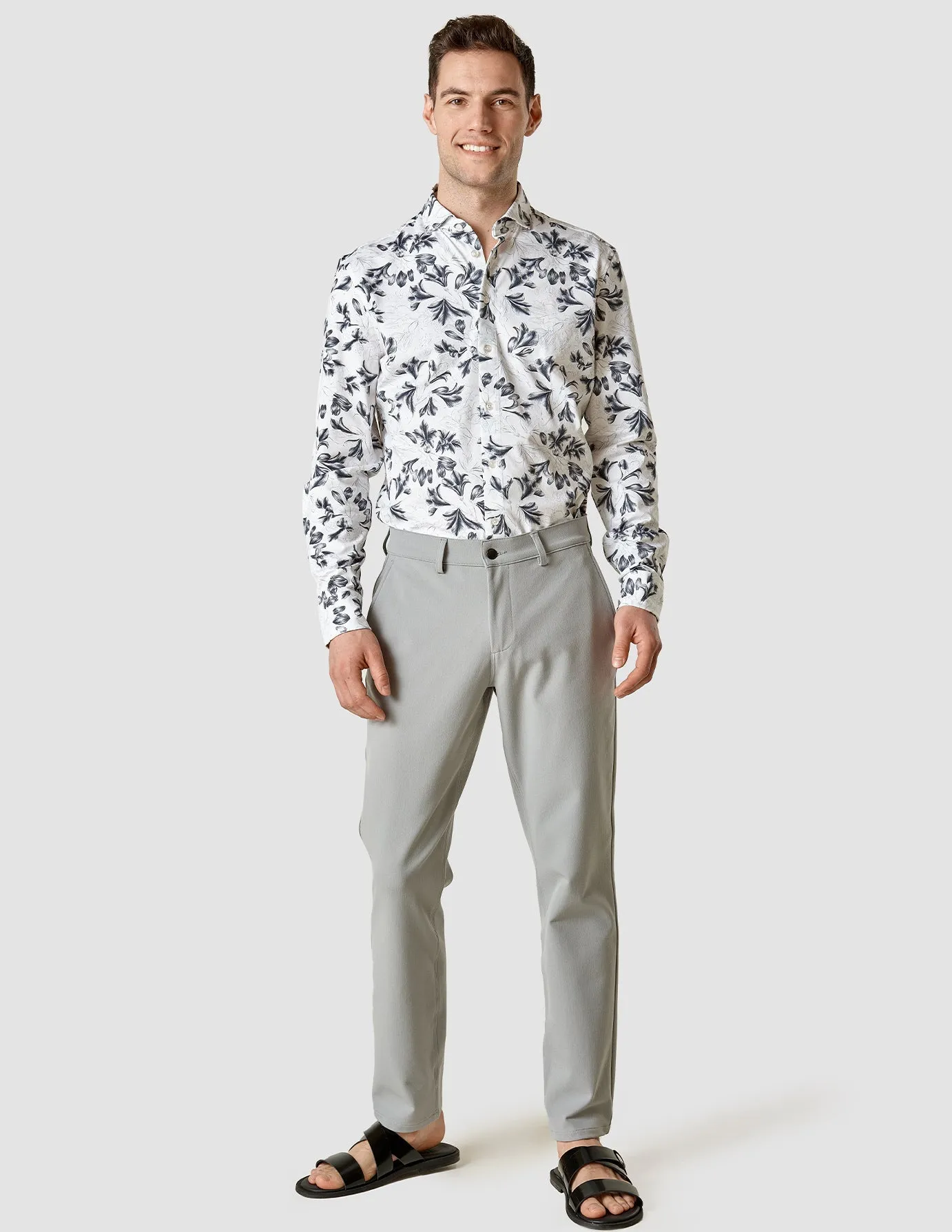 GEN2? Pants Regular Light Grey Cozy Style