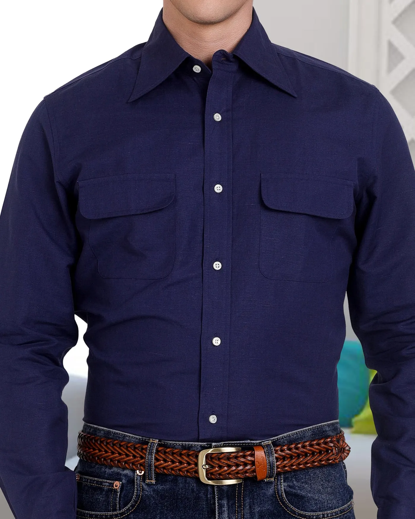 Navy Chambray Shirt holiday season