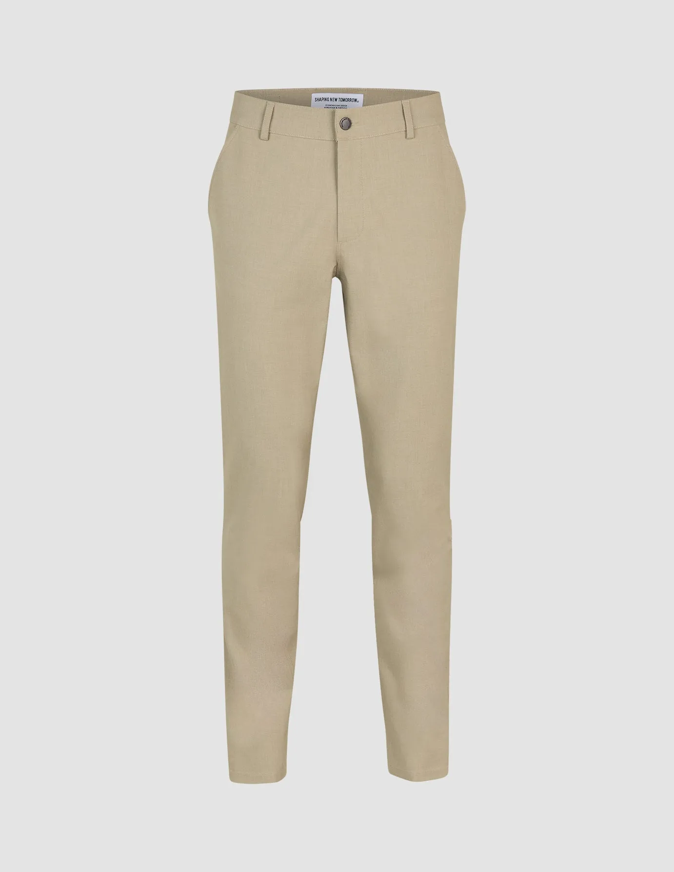 Essential Pants Regular Moonstone Melange Slim Stretch