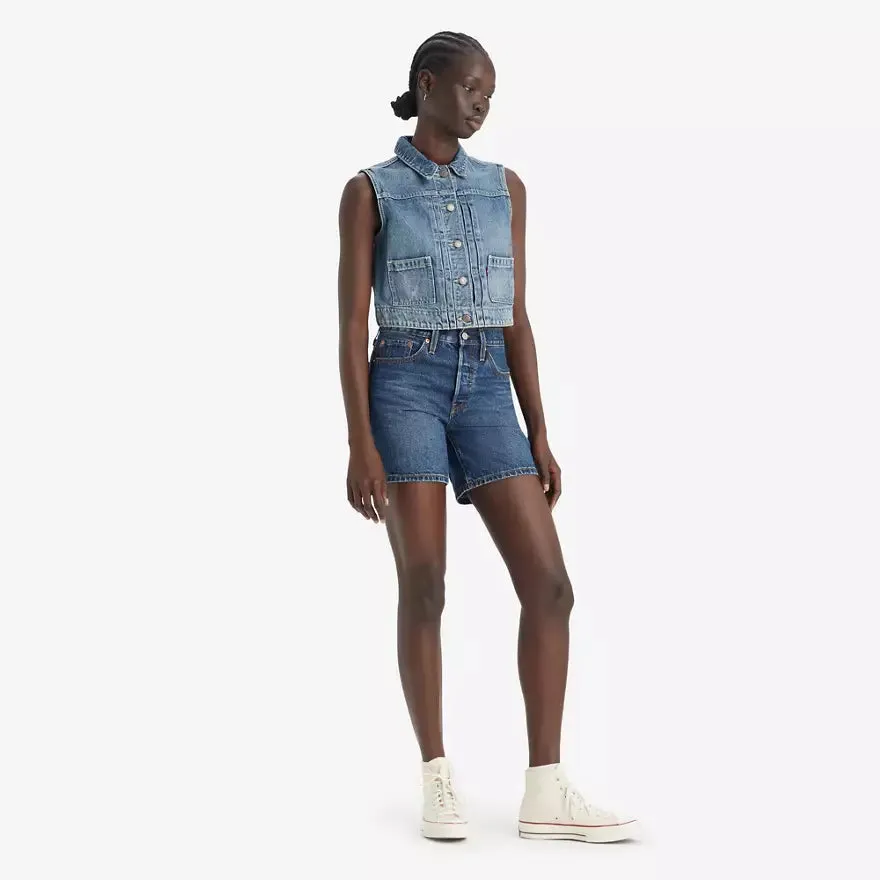 Beach Day Modern Student Outfit Streetwear Fan Levi's 501 Mid Thigh Shorts- Pleased to Meet You