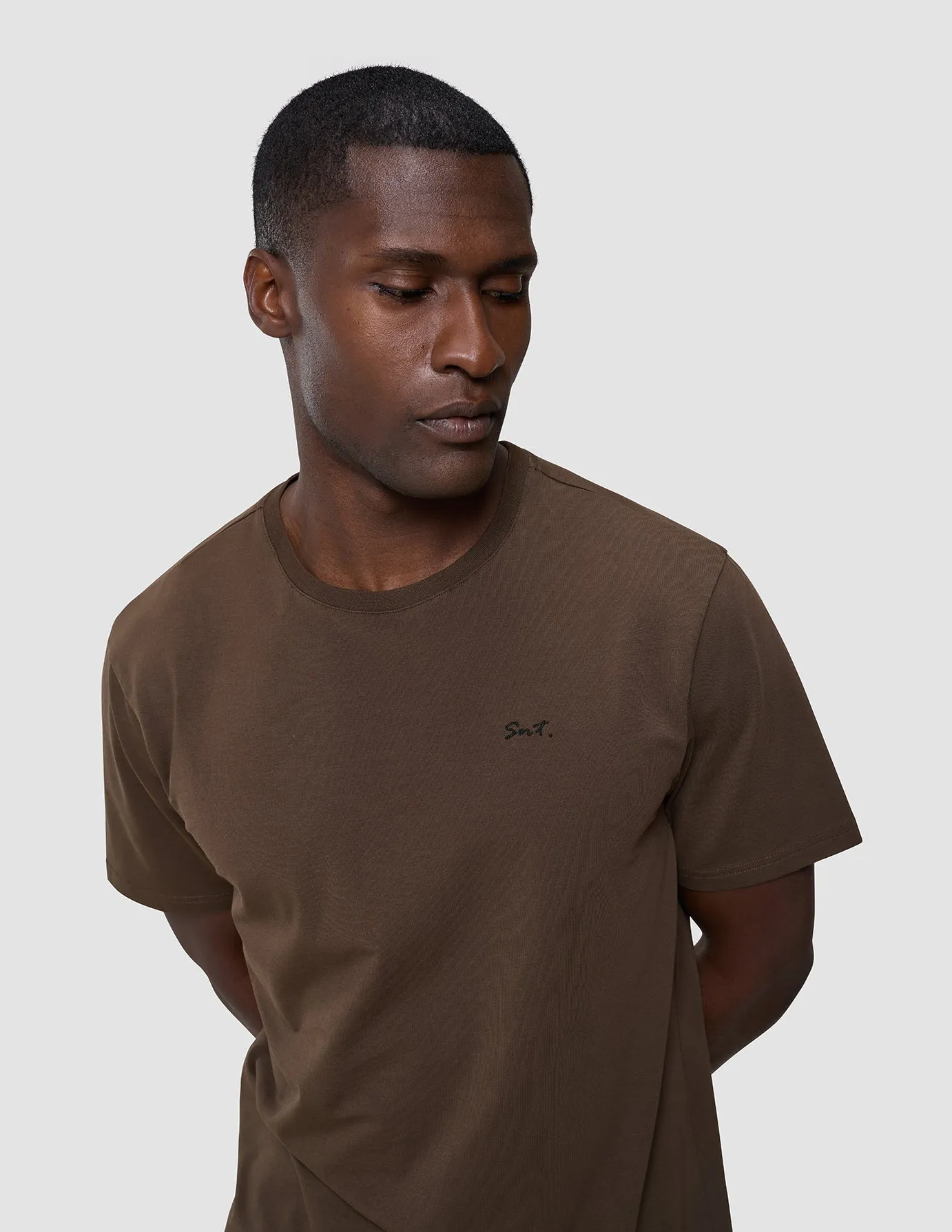 Supima Legacy T-shirt Saddle Brown Comfy Active Fit
