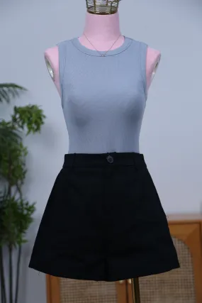 Relaxed Blouse Snoozie Padded Tank Dusty Blue