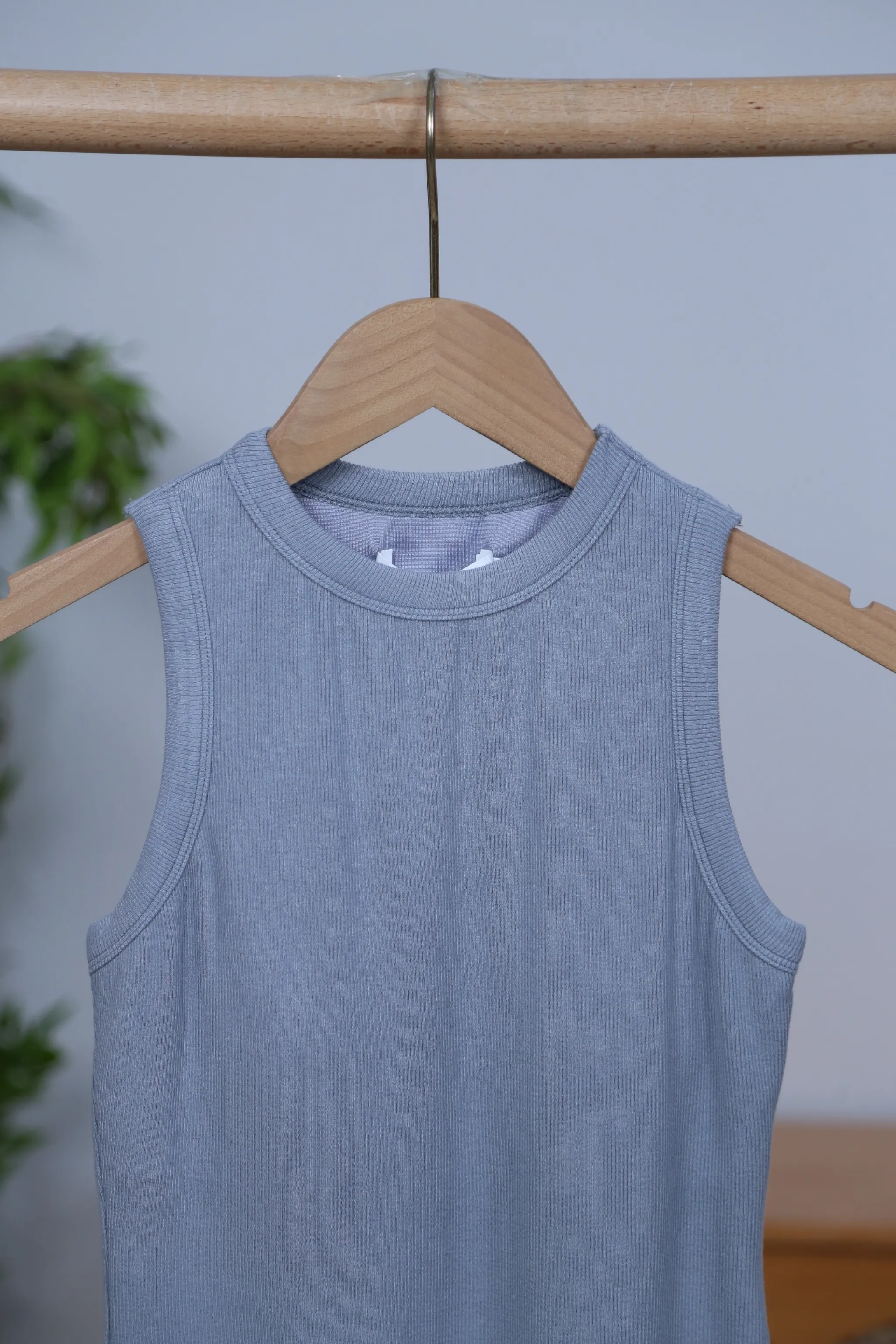 LowMaintenance Snoozie Padded Tank Dusty Blue