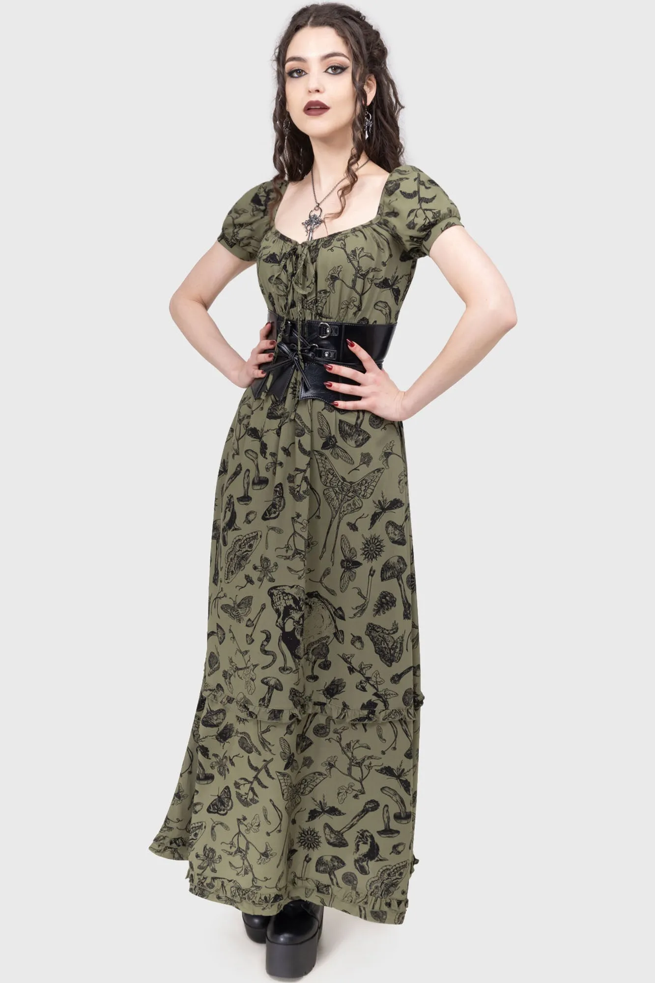 Forestine Maxi Dress Satin-Finish