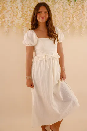 Motion Light Knot-Detail Found In Charleston Midi Dress