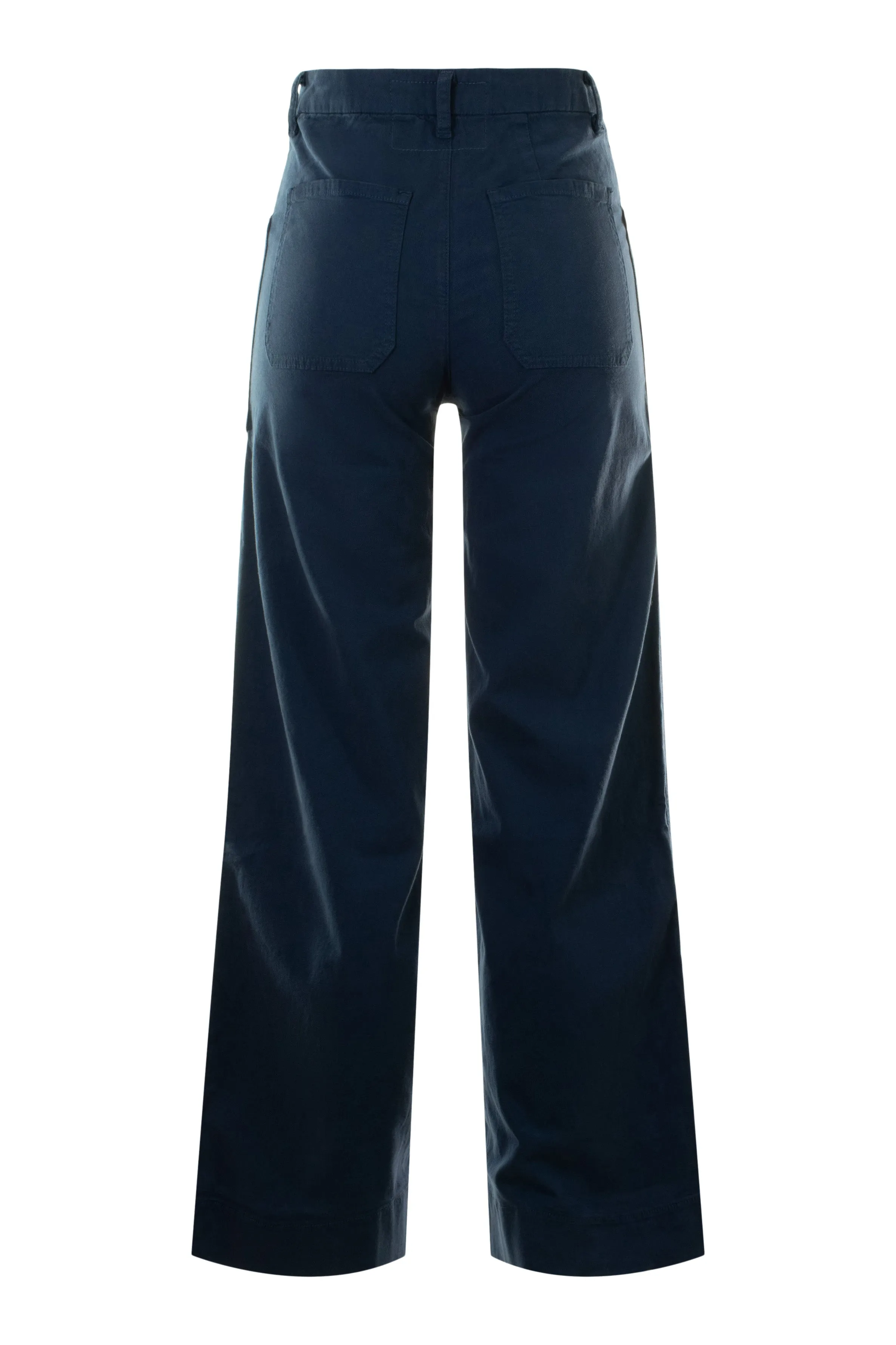 Comfortable Fit Look Frank & Eileen Limerick Wide-Leg Utility Pant in Navy