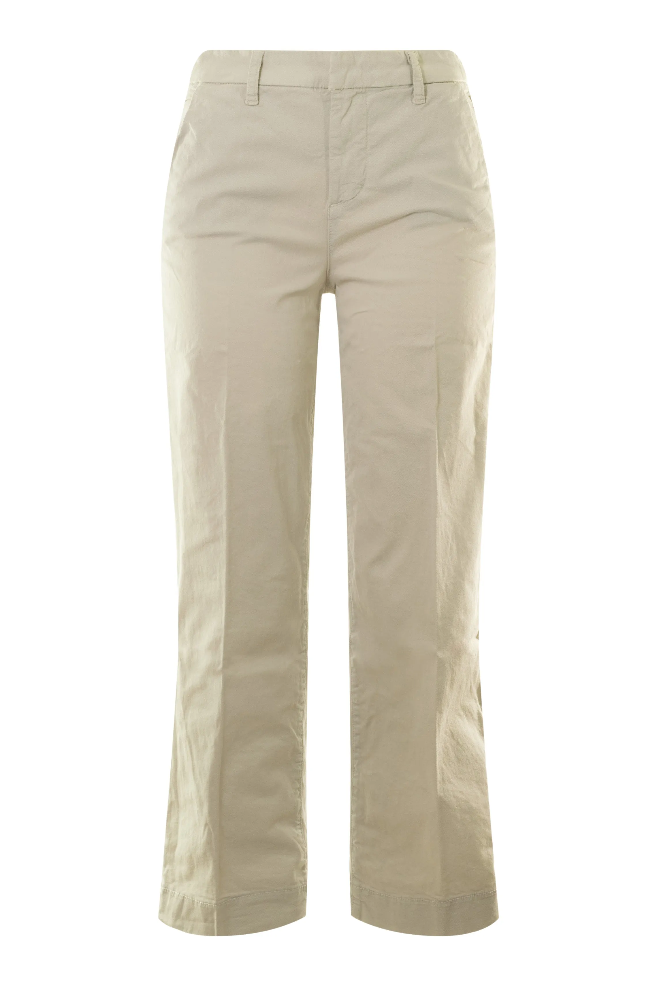 Trendy Layering Frank & Eileen Westport Itialan Wide Leg Chino  in Cement