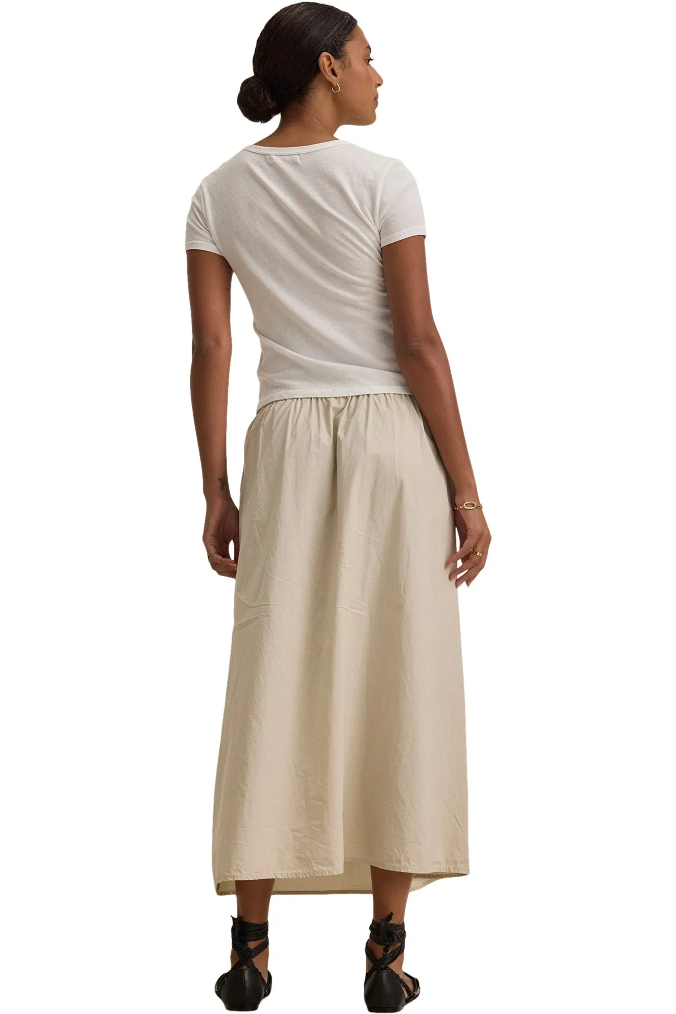 Velvet Bella Skirt in Sesame Effortless Fit