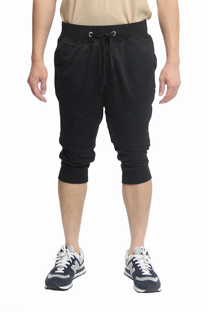 Fashion Staple Flared bottom French Terry Biker Jogger Shorts