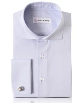Faint Blue Pinpoint Oxford Casual Sophistication Handcrafted Detail