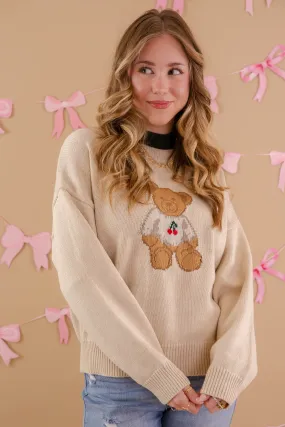 My Reassurance Sweater-Mocha Knitted Layer Casual Design