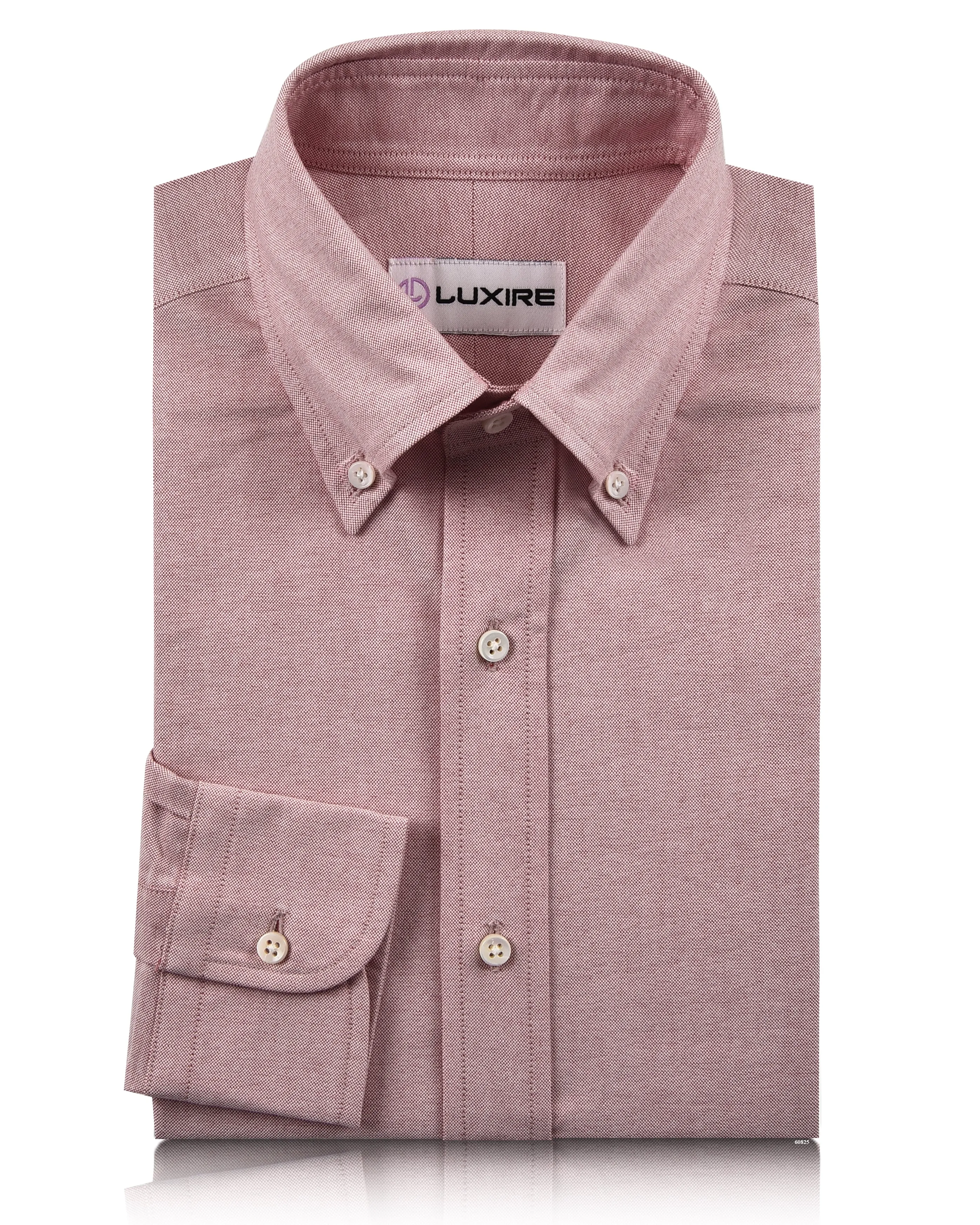 Long Sleeve Peach Oxford Shirt