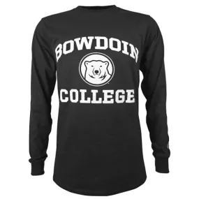 Basic Bowdoin College Long-Sleeved Tee from Champion Checked Subtle Color