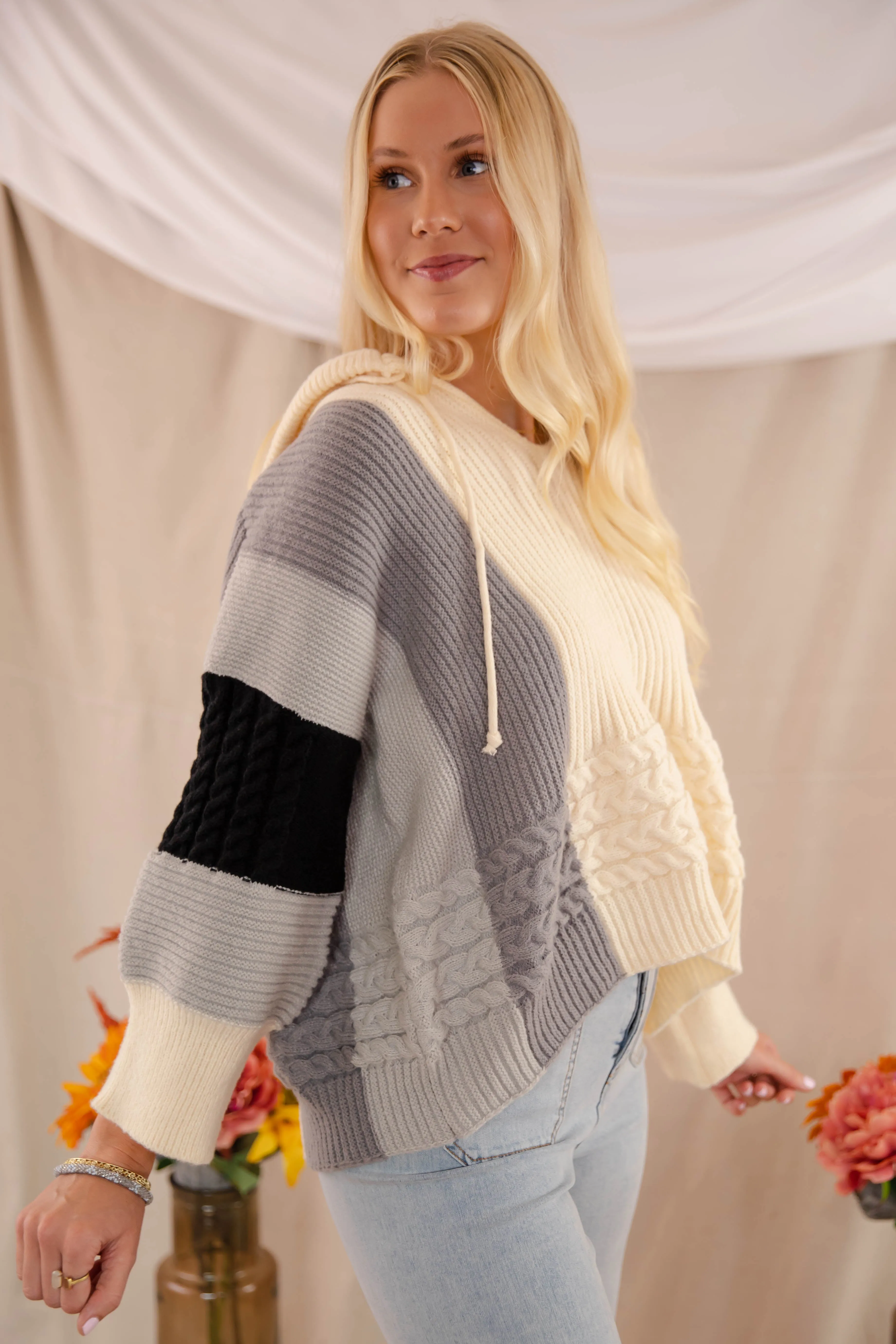 Glad To Be Here Hoodie Knitted Layer