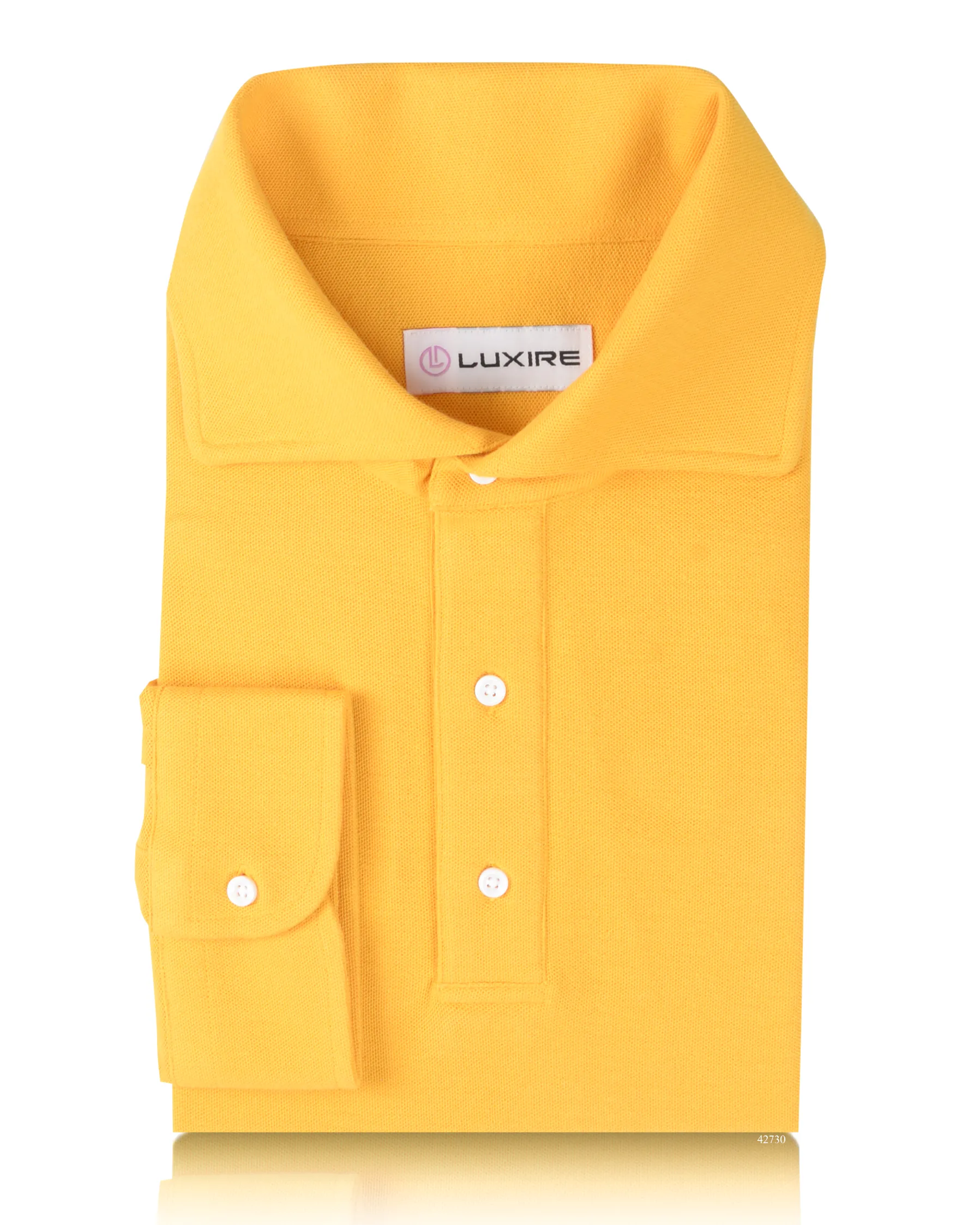 Workwear Option Timeless Piece Golden Yellow Cotton Polo T-Shirt