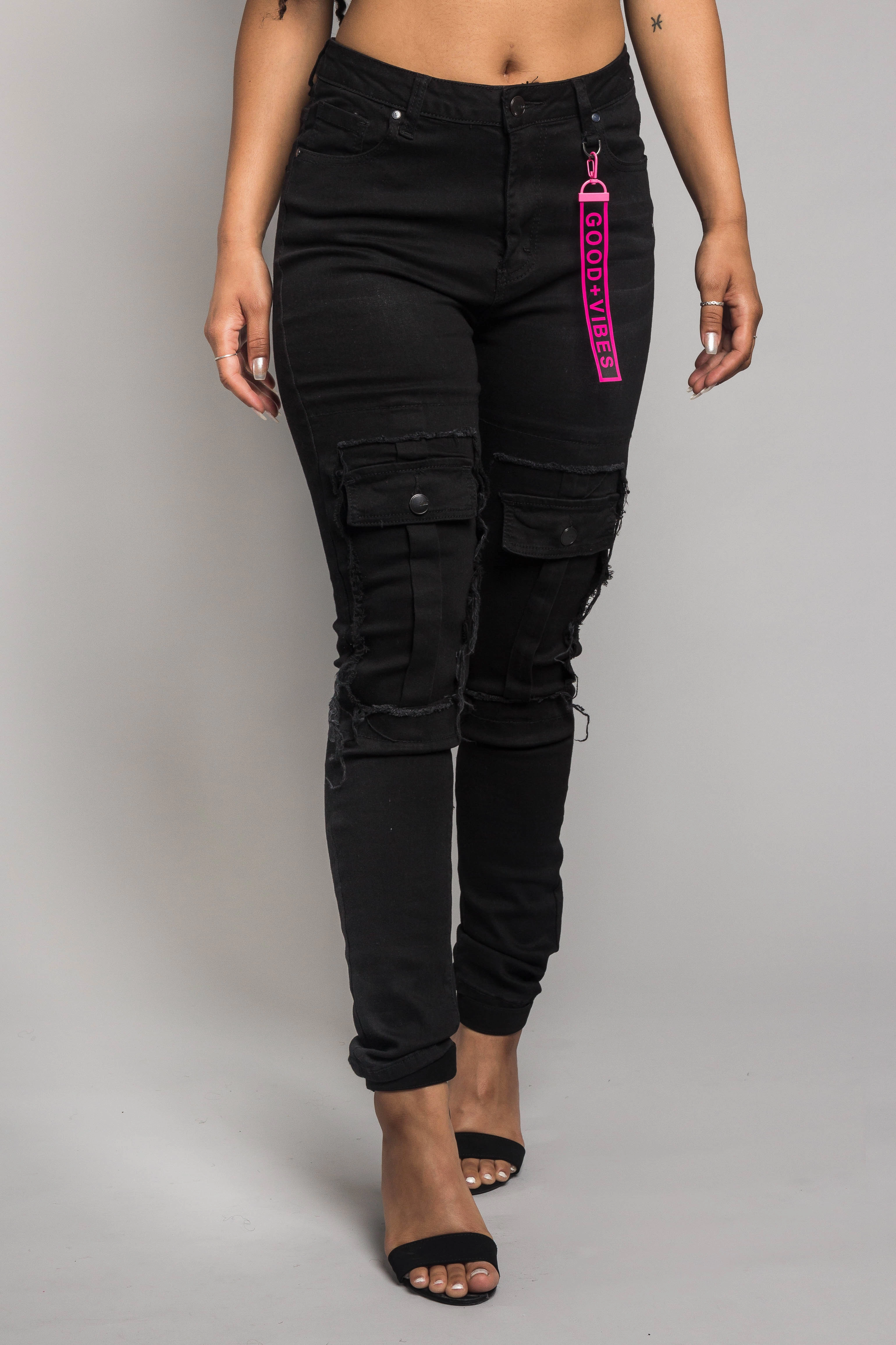 Good Vibes Cargo Illusion Pant Pocket Reinforcement Abrasion Resistant Fabric