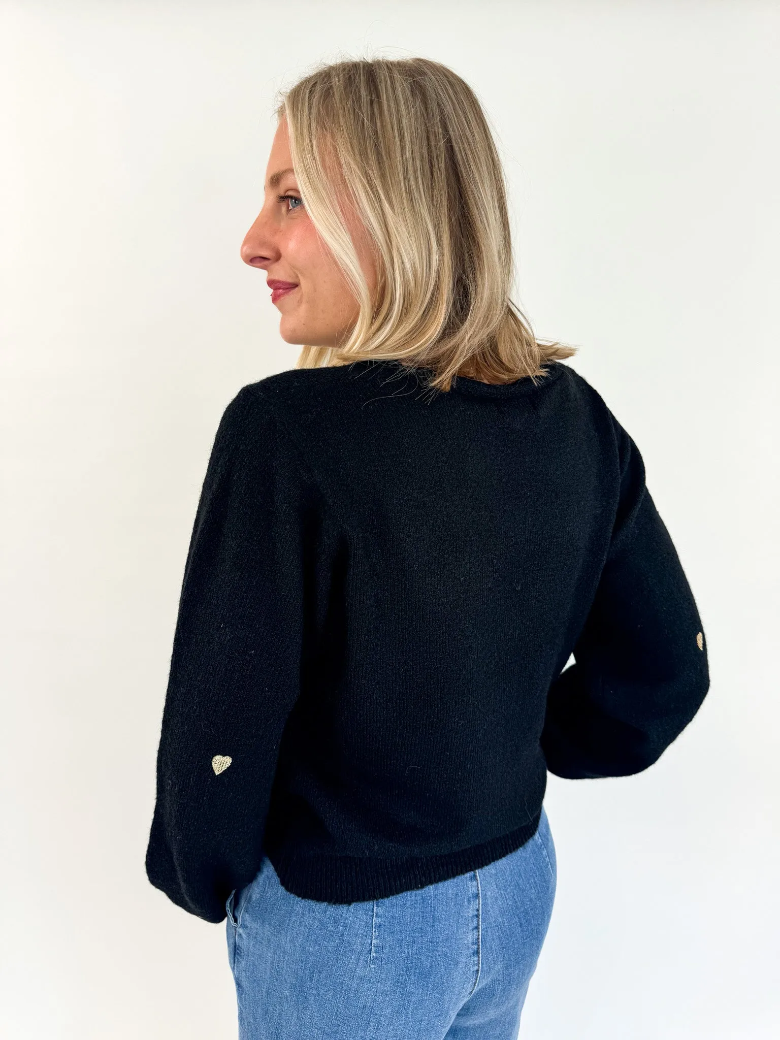 Chill Flex Heart of Gold Button Cardigan