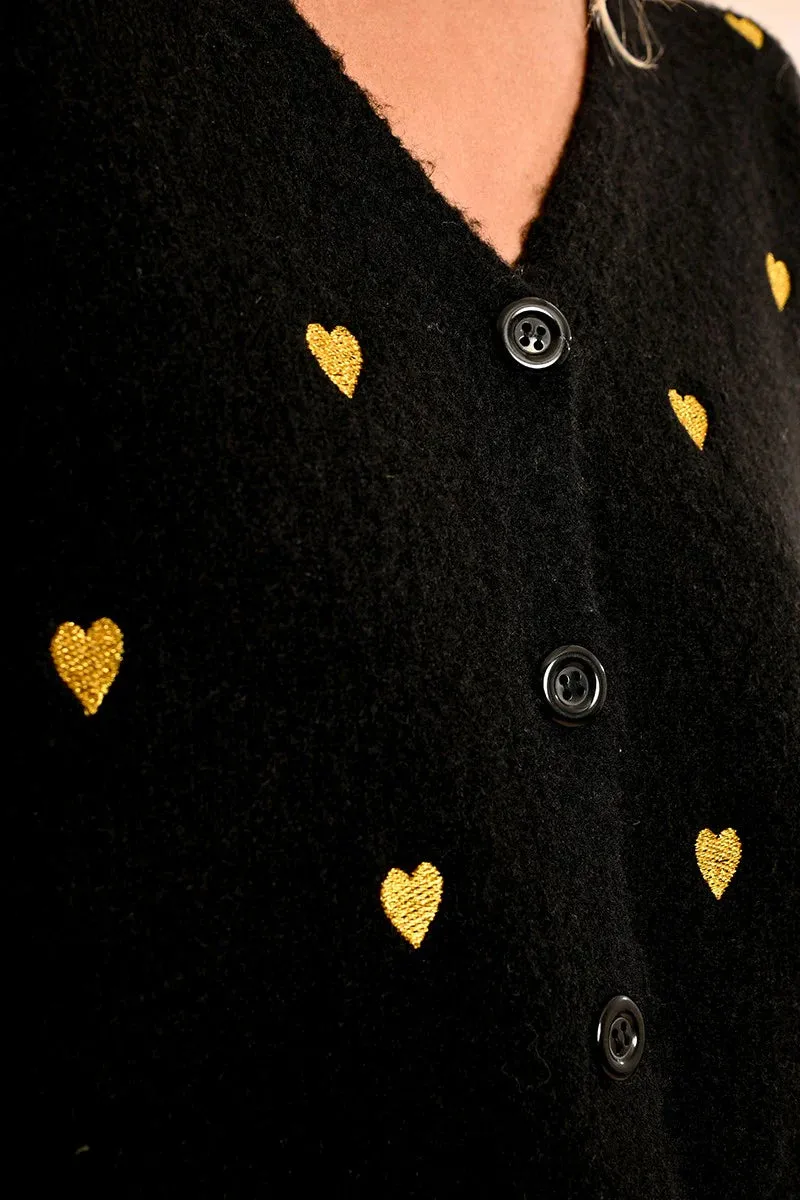 Heart of Gold Button Cardigan Essential Comfort