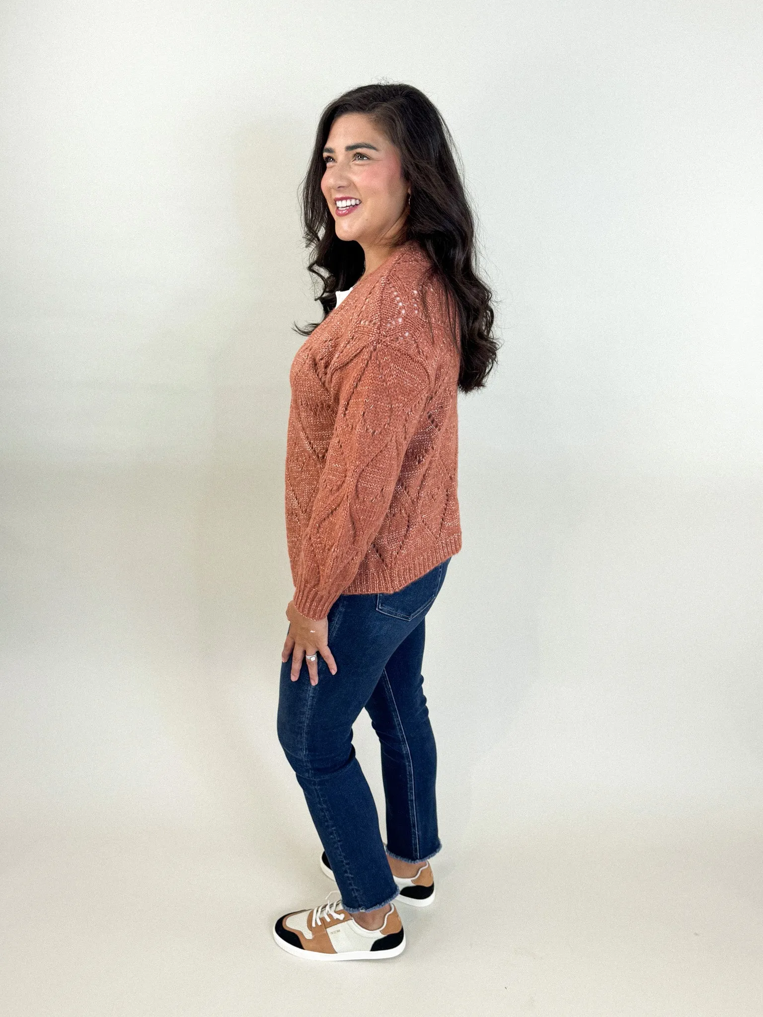 Comfortable knit piece Sporty Comfort Heartfelt Oversized Cardigan