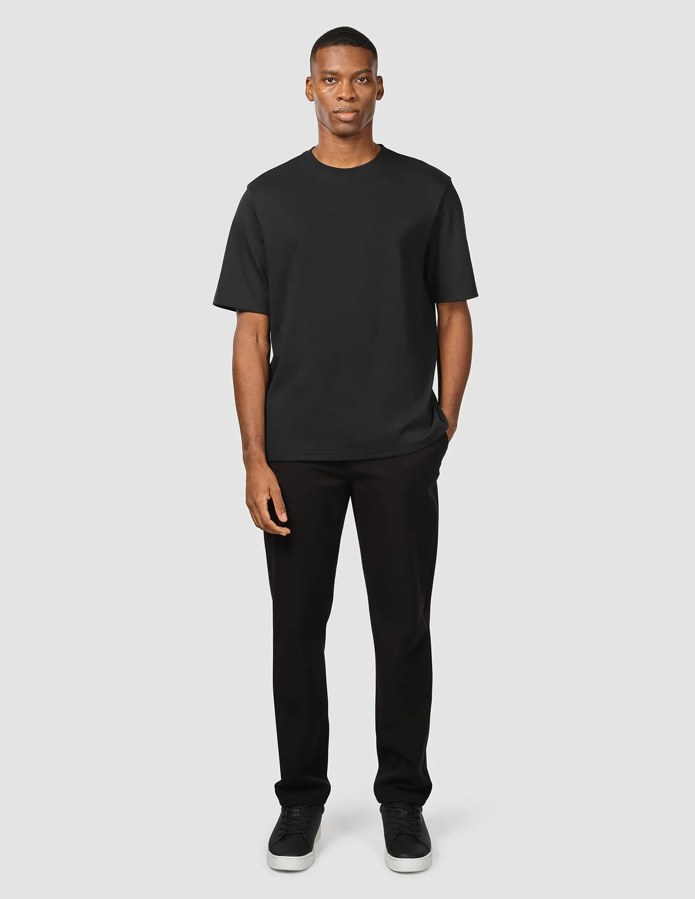 Garment Dyed Heavy Box Fit T-shirt Black