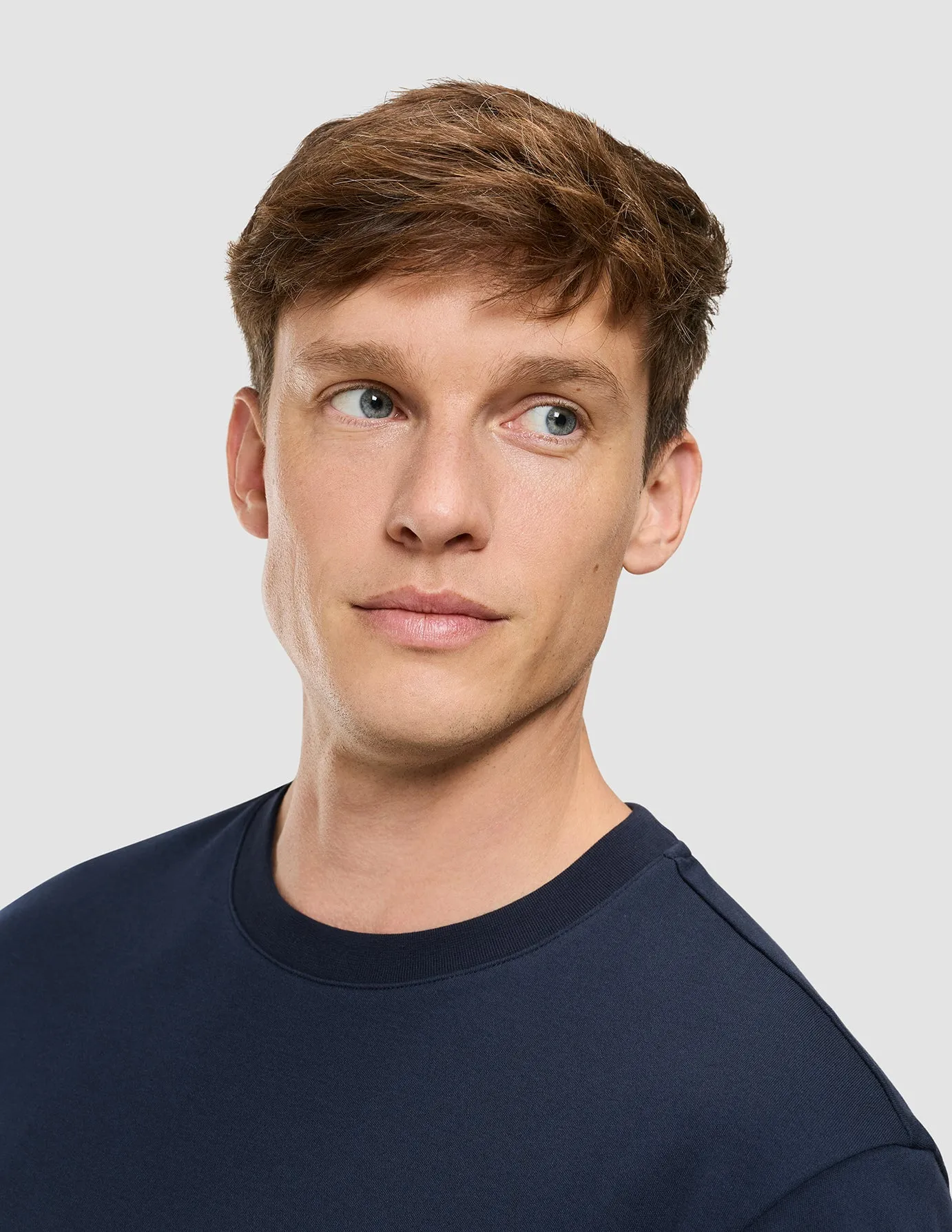 Heavy Box Fit T-shirt Dark Navy Smart Casual Look