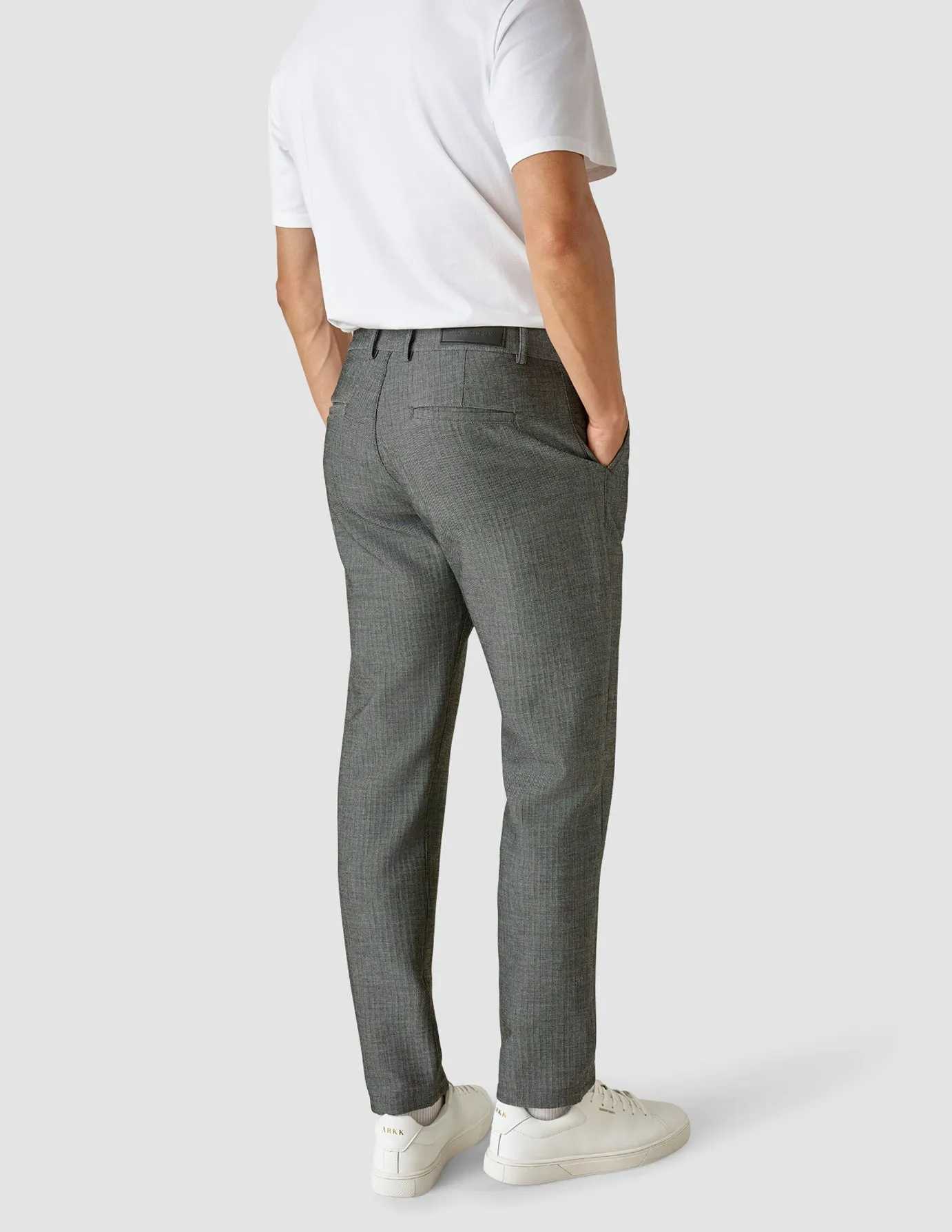Everyday Must-have Heavy Edition Pants Regular Grey Herringbone 2.0