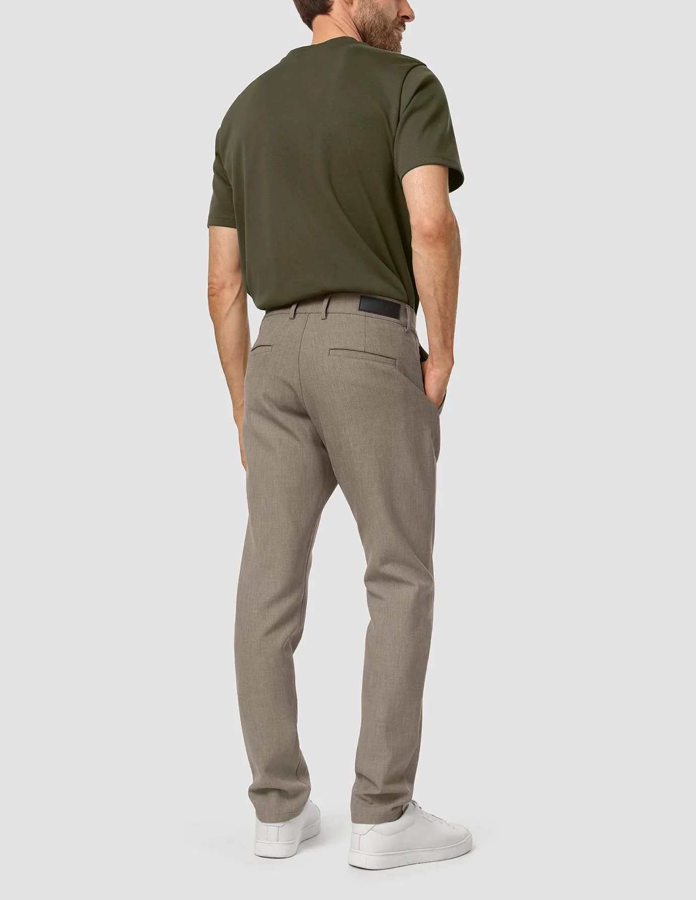 Structured fabric Moisture Wicking Fabric Heavy Edition Pants Slim Khaki Melange 2.0